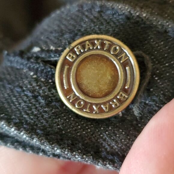 Vintage Braxton Special Reserve Dark Sonewashed Denim Jacket Size L - Picture 6 of 7